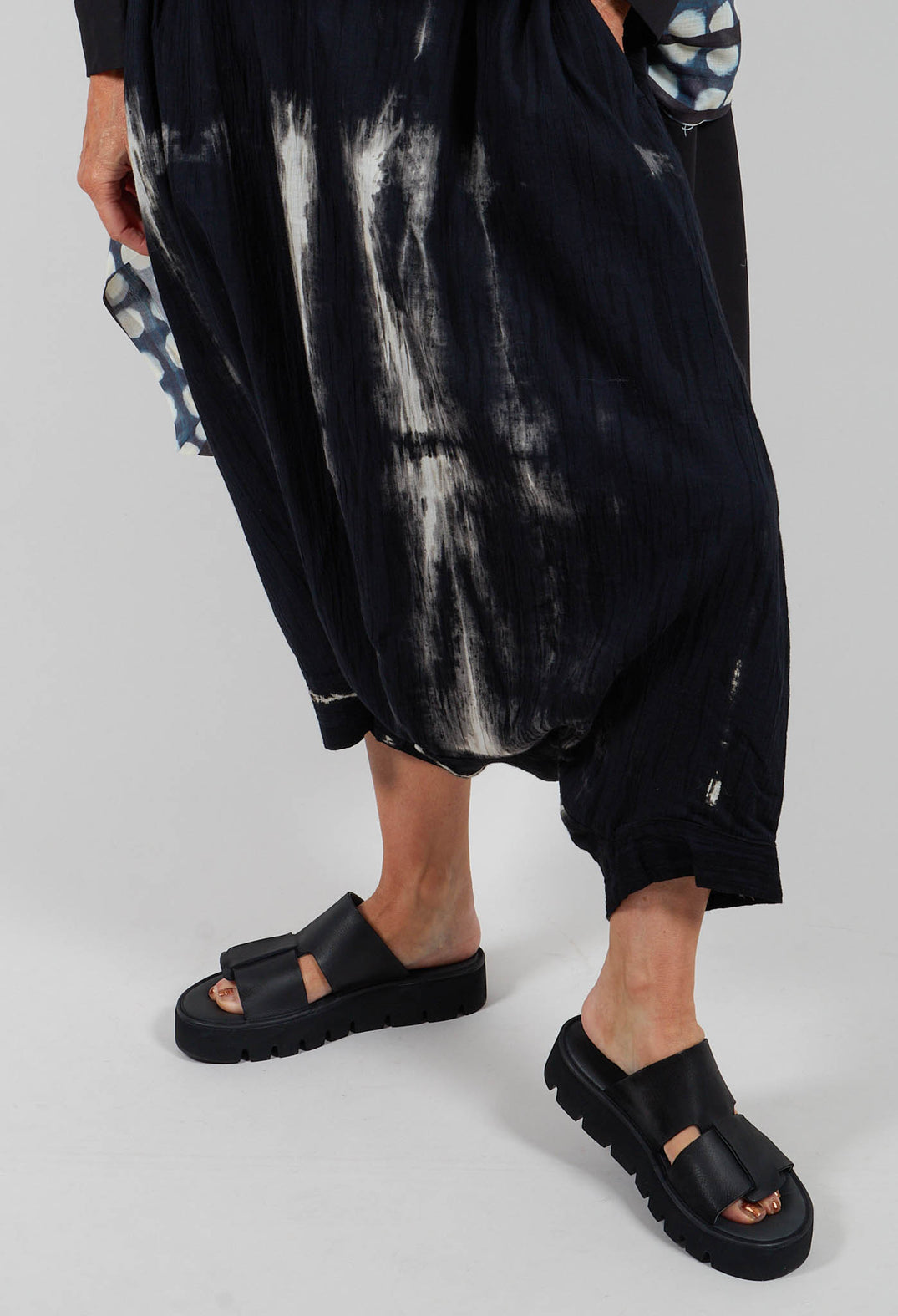 Drop Crotch All Over Pattern in Black