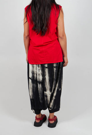 Drop Crotch All Over Pattern in Black
