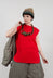 Sleeveless Tunic Top in Red