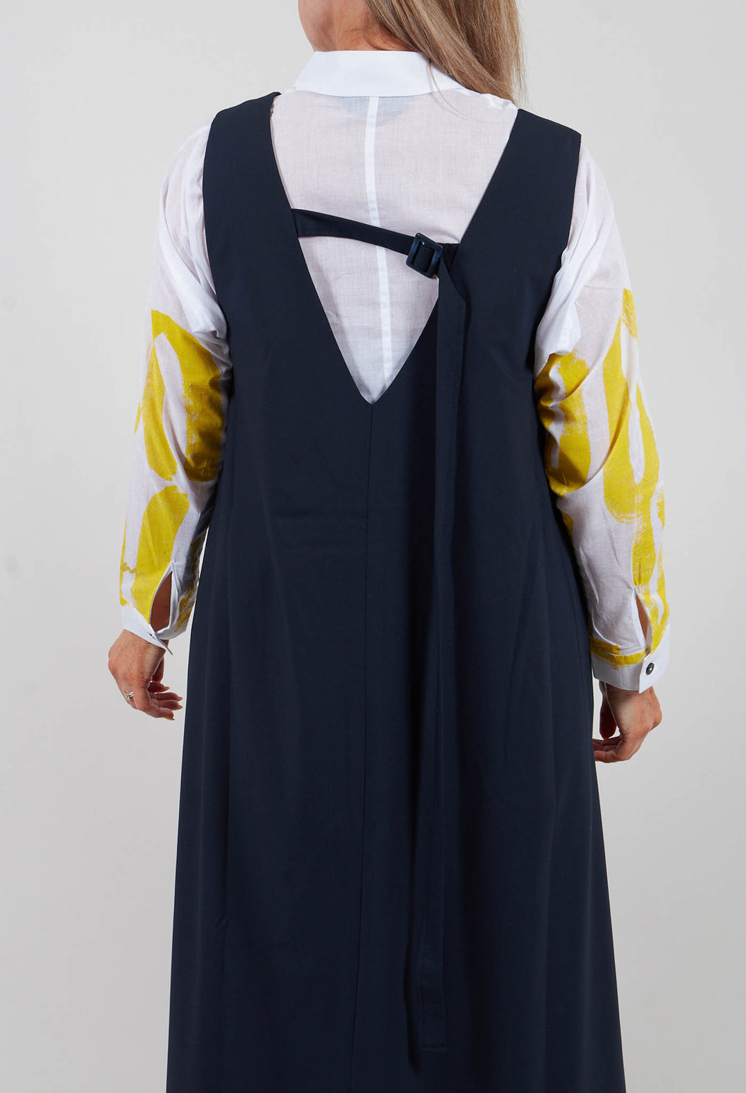 Sleeveless A- Line Dress in Black
