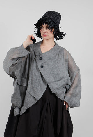 Asymmetric Jacket in Grey