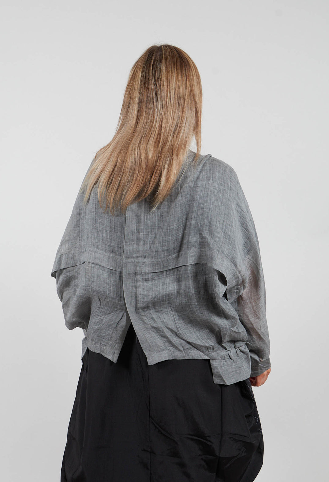 Asymmetric Jacket in Grey