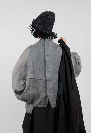 Asymmetric Jacket in Grey