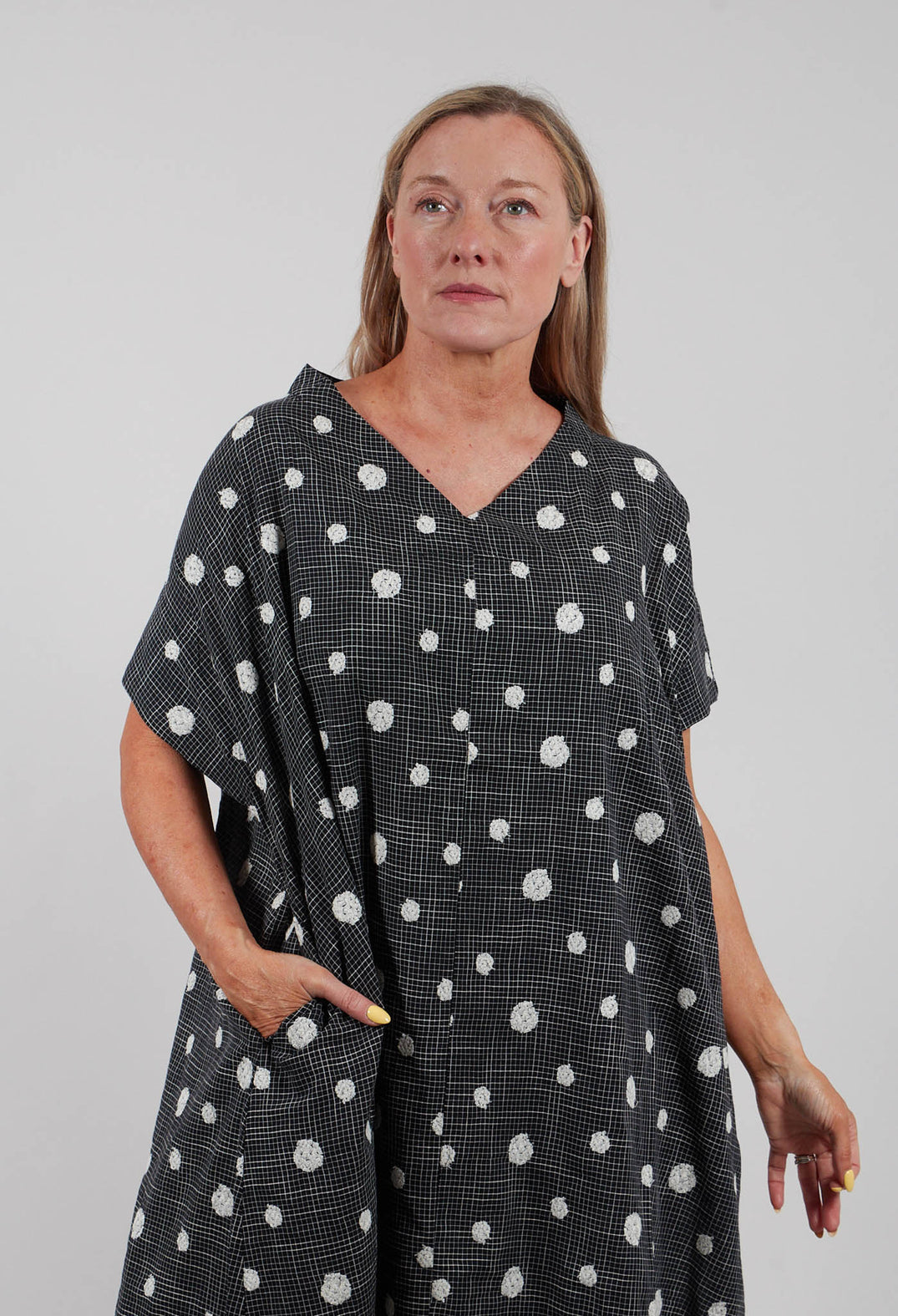 V-Neck Dress in Black