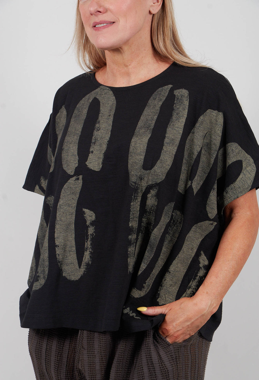 Graphic Tee  in Black