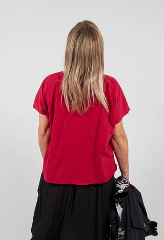 Logo Tee in Red
