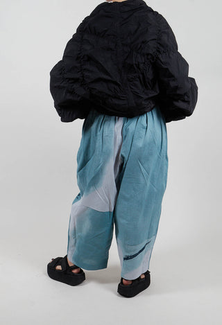 Tapered Leg Trouser in Blue