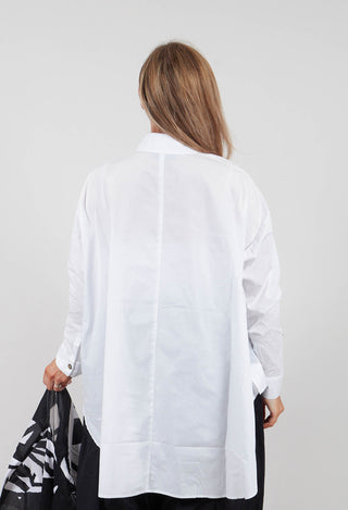 Hi Lo Hem Shirt in White