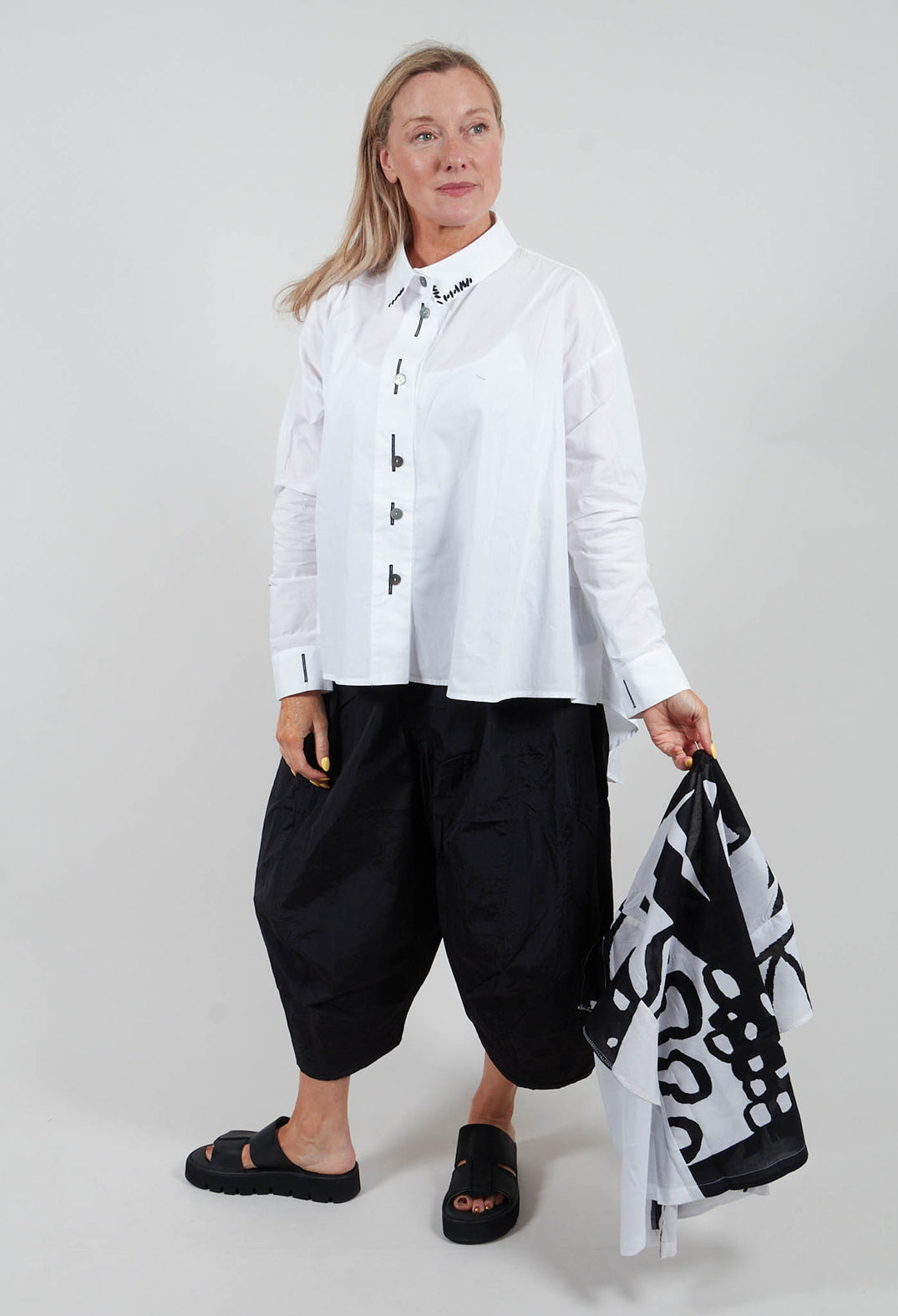 Hi Lo Hem Shirt in White