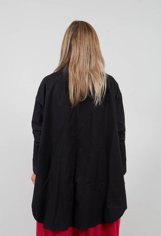 Hi Lo Hem Shirt in Black