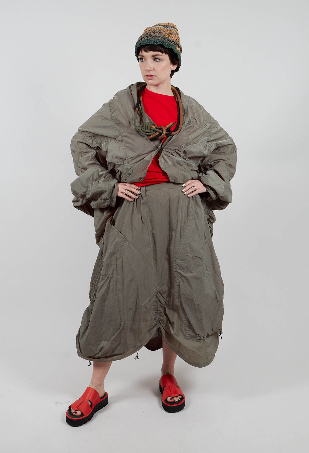 A-Line Skirt in Green
