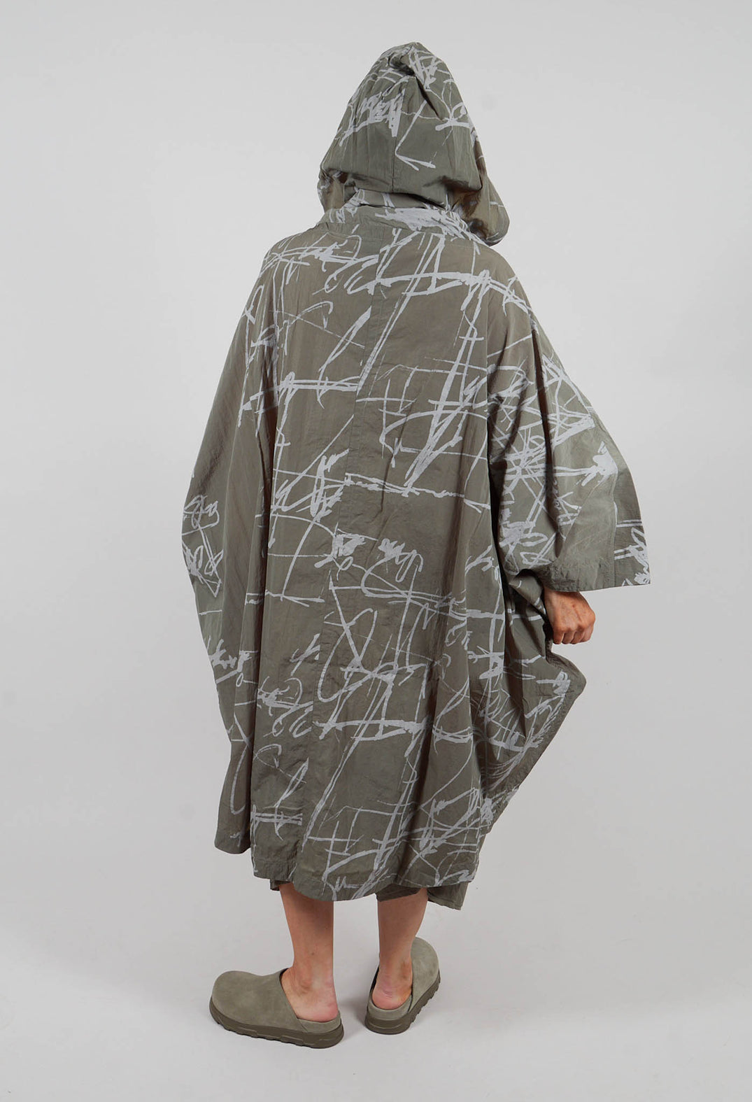 Poncho Style Jacket in Green