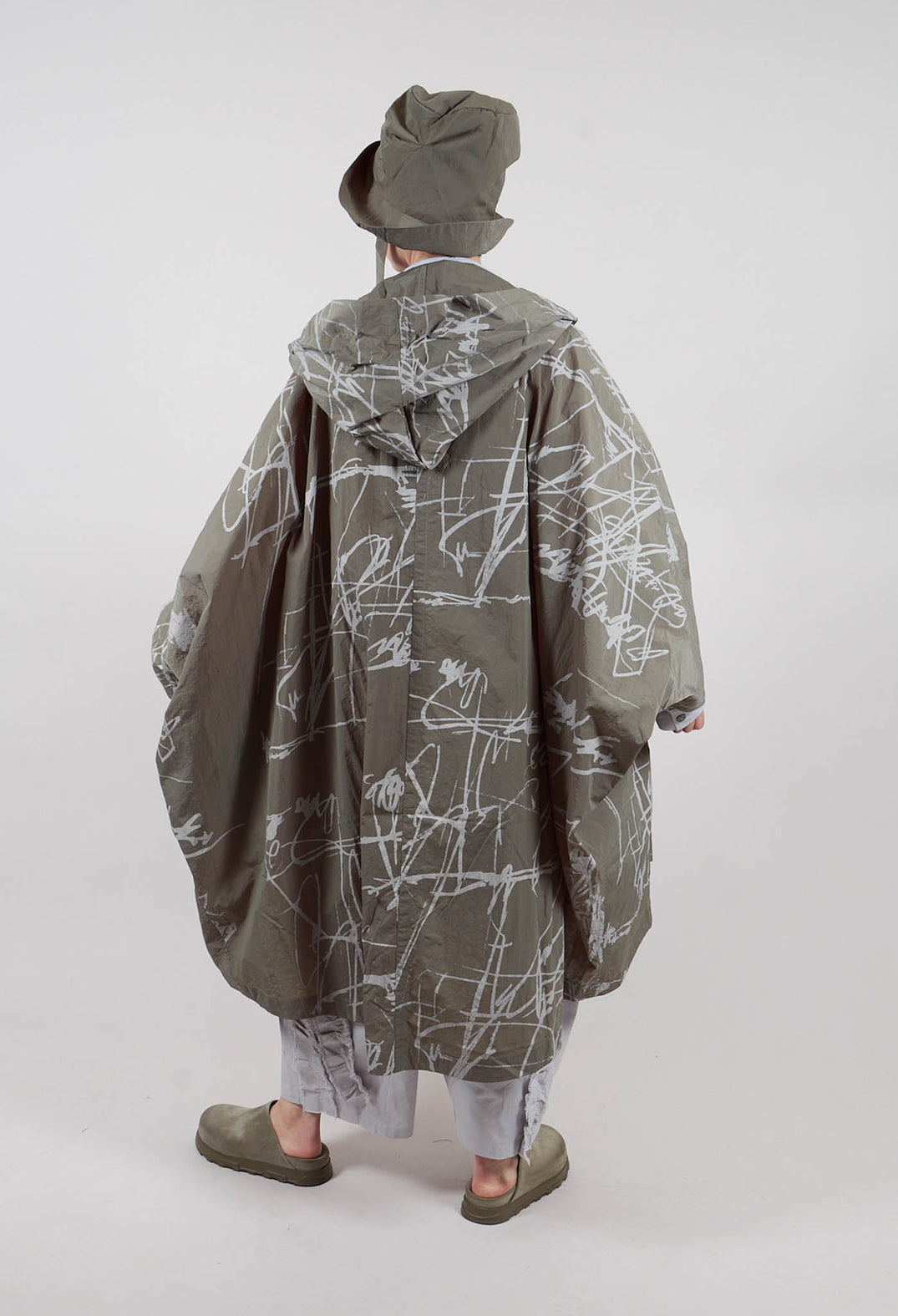 Poncho Style Jacket in Green