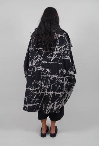 Poncho Style Jacket in Black