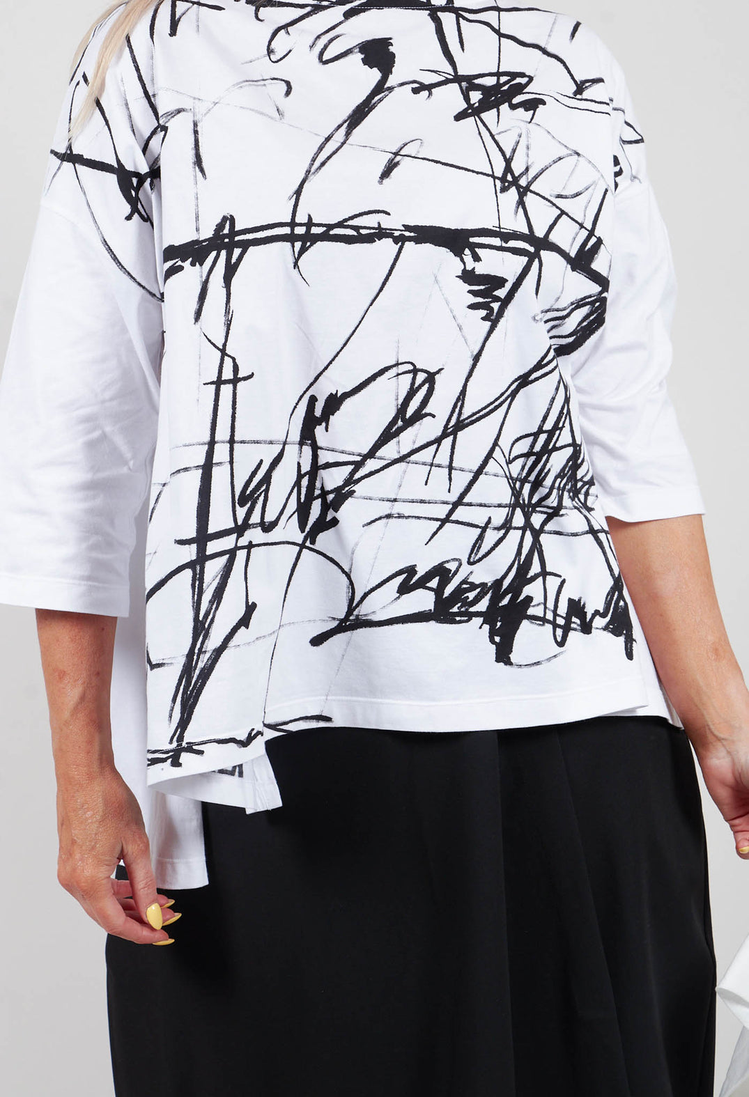 Scribble Top in White