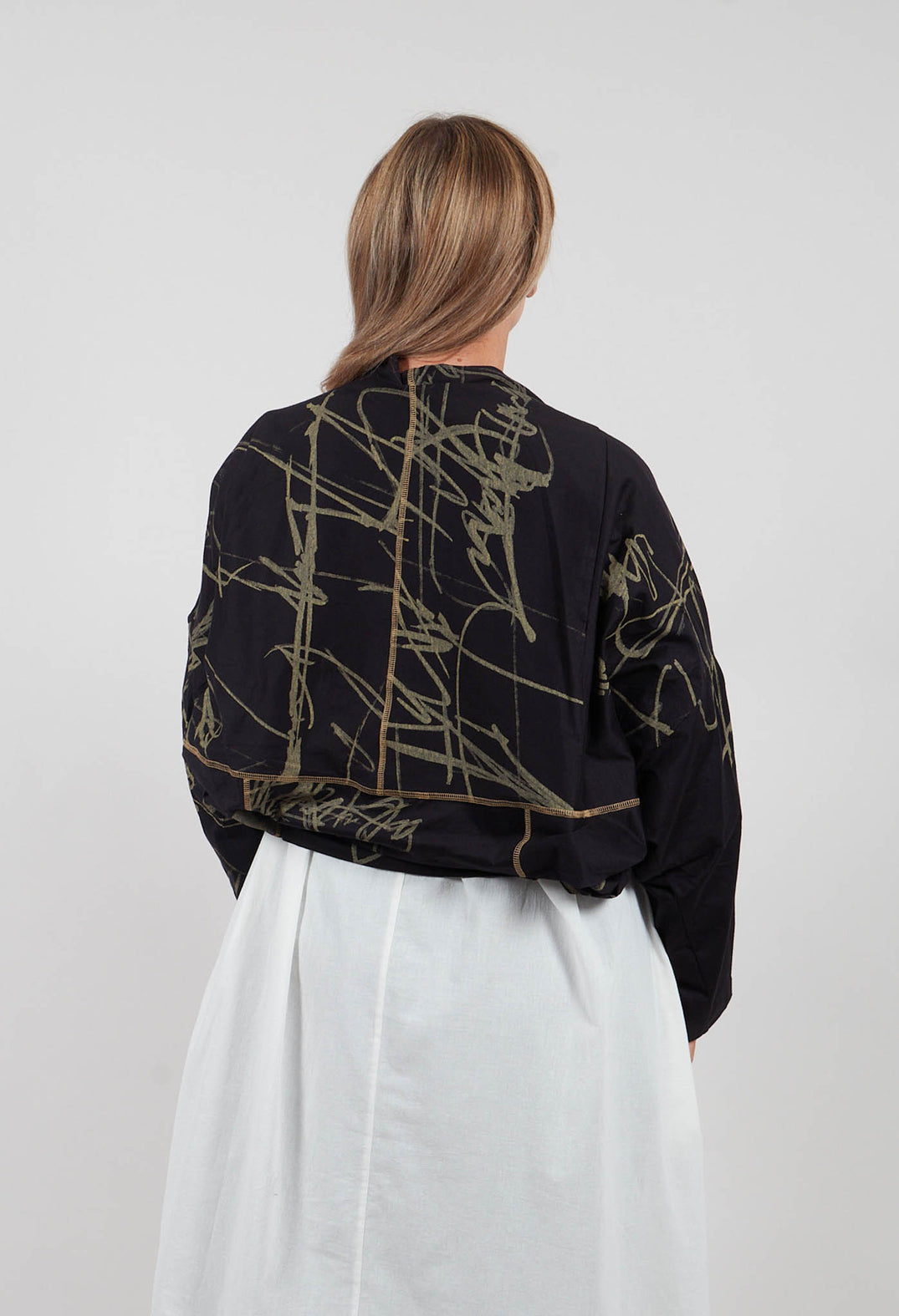 Scribble Cardigan in Black