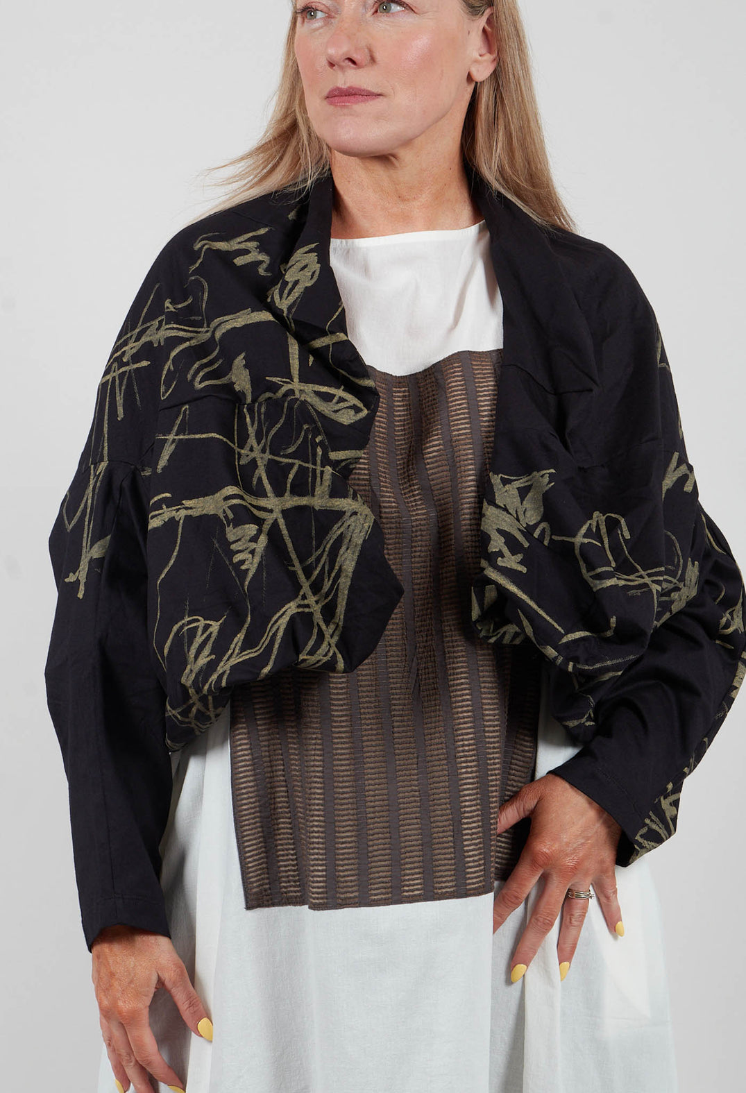 Scribble Cardigan in Black