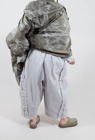 Ruffle Trousers in Blue