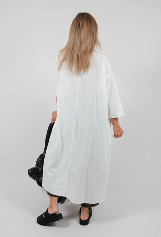 Applique Dress in White
