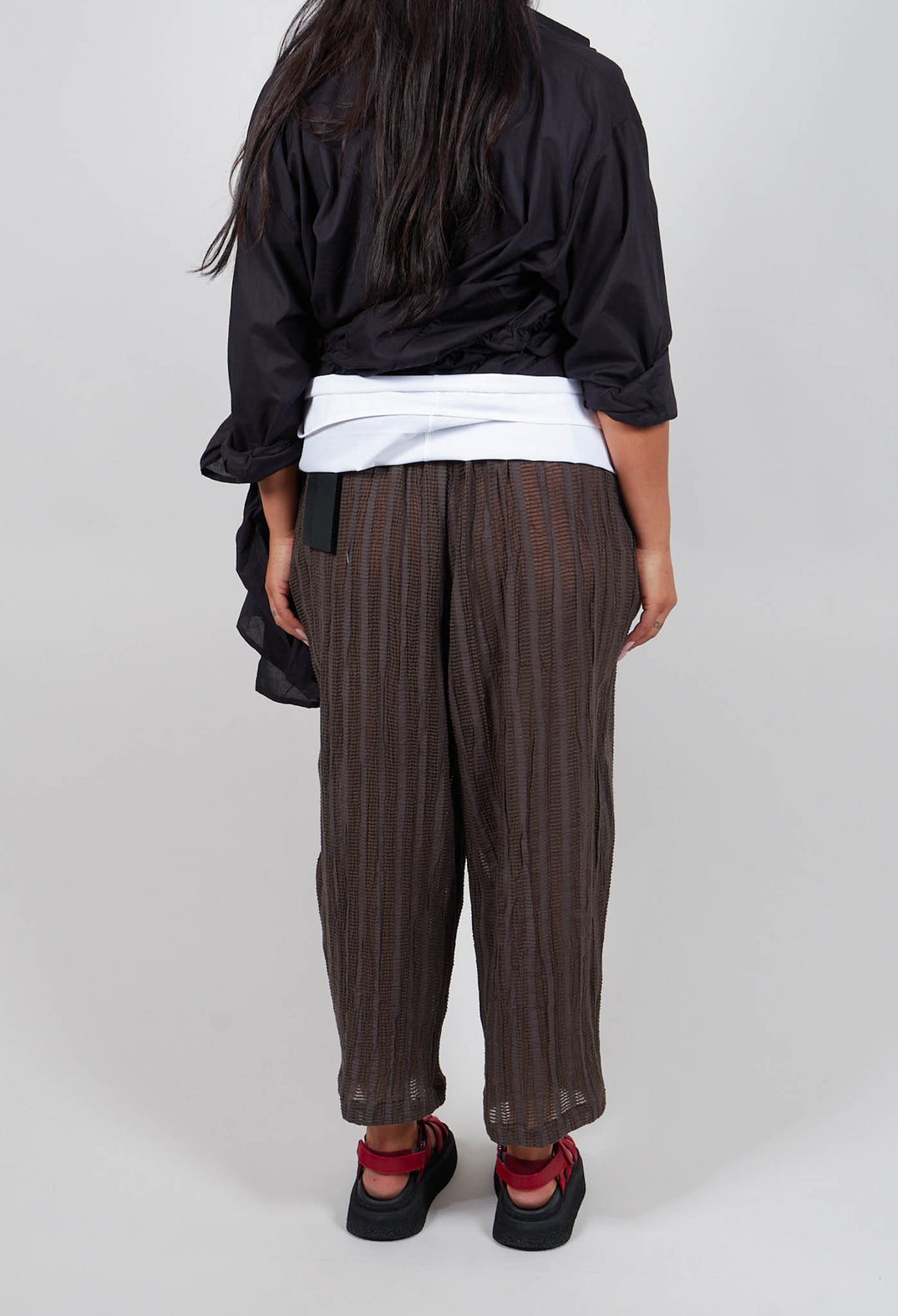 Wide Leg Trouser in Grey