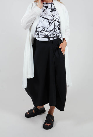 Skirt Trouser in Black