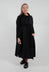 Long Sleeved Cowl Neck Dress in Black