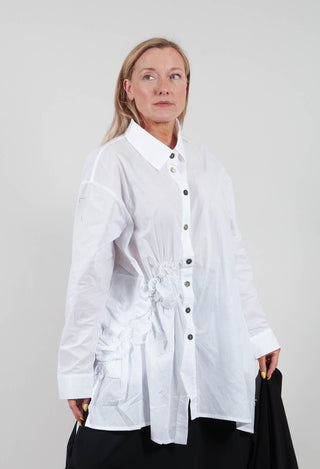 Ruffle Shirt in White