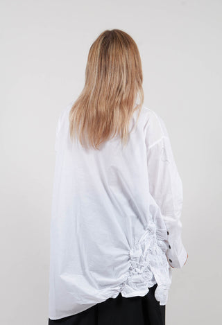 Ruffle Shirt in White
