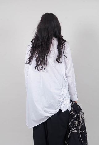 Ruffle Shirt in White