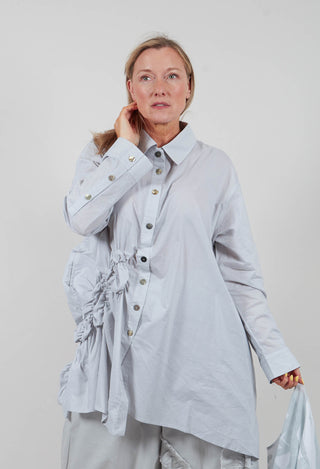 Ruffle Shirt in Blue