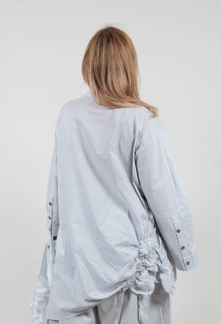 Ruffle Shirt in Blue