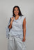 Cowl Neck Shirt in Blue