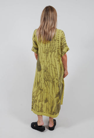 All Over Pattern Dress in Green