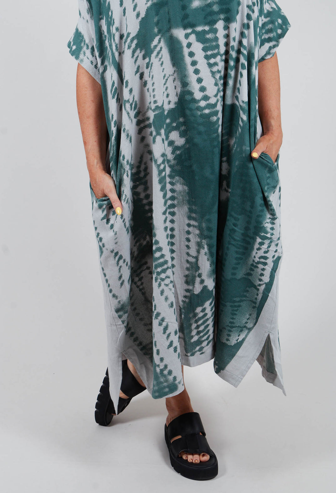 All Over Pattern Dress in Blue