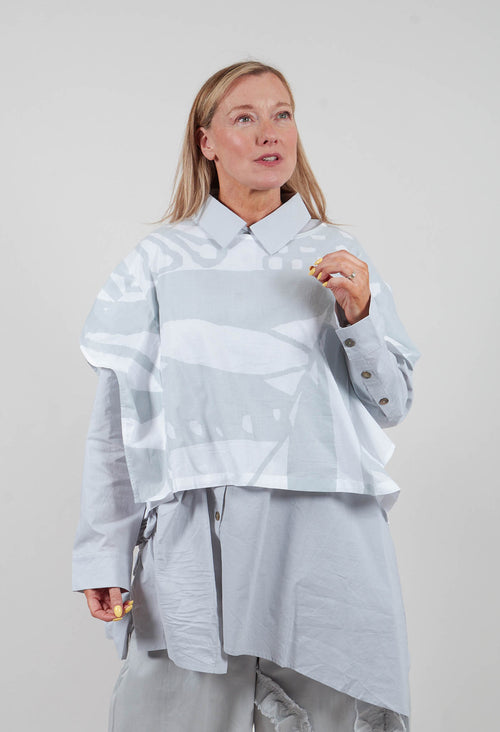 Patterned Shirt in White