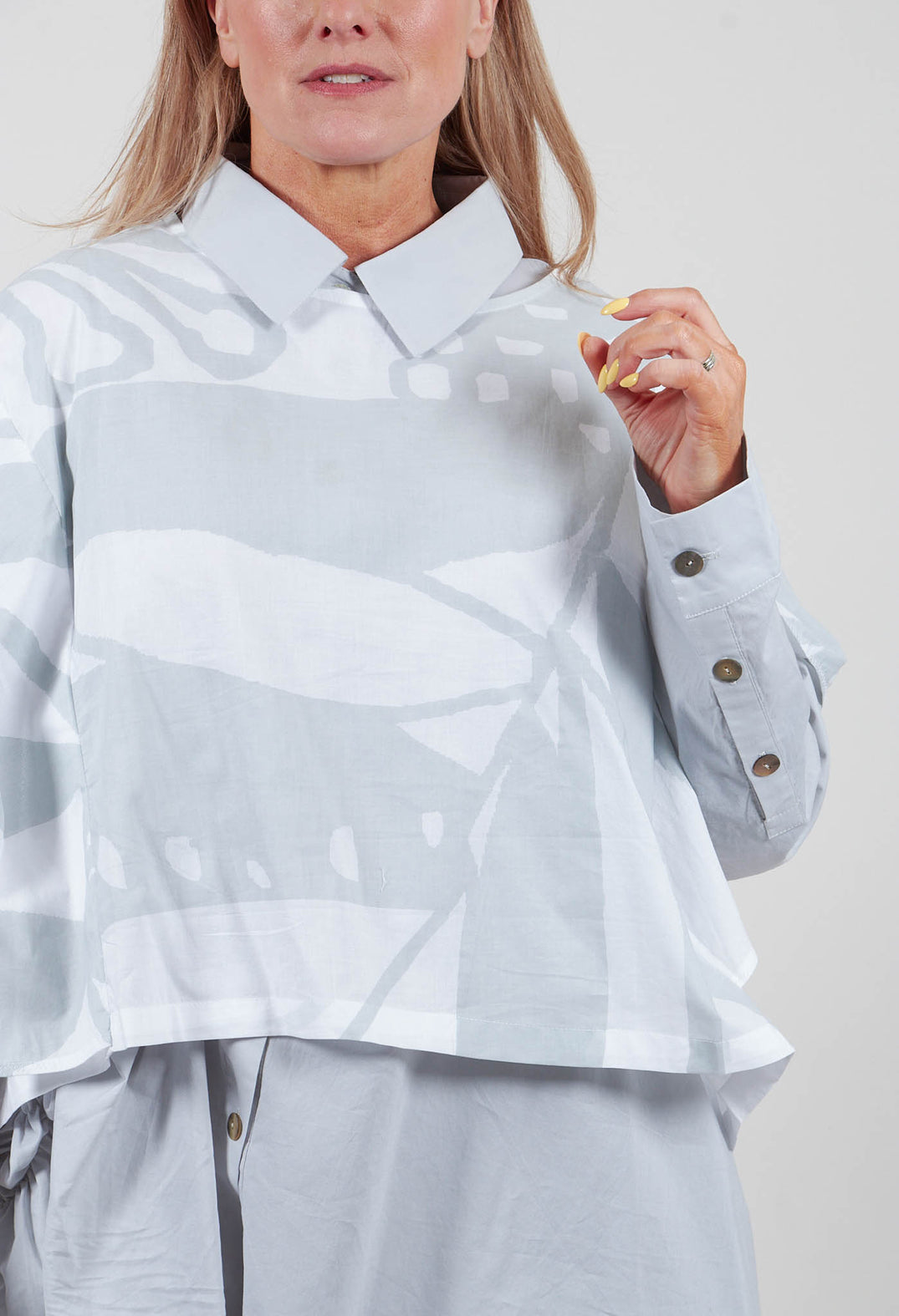 Patterned Shirt in White