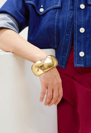 Irregular Shaped Bracelet in Gold