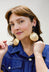 Fluo Large Shell Pendant in Gold