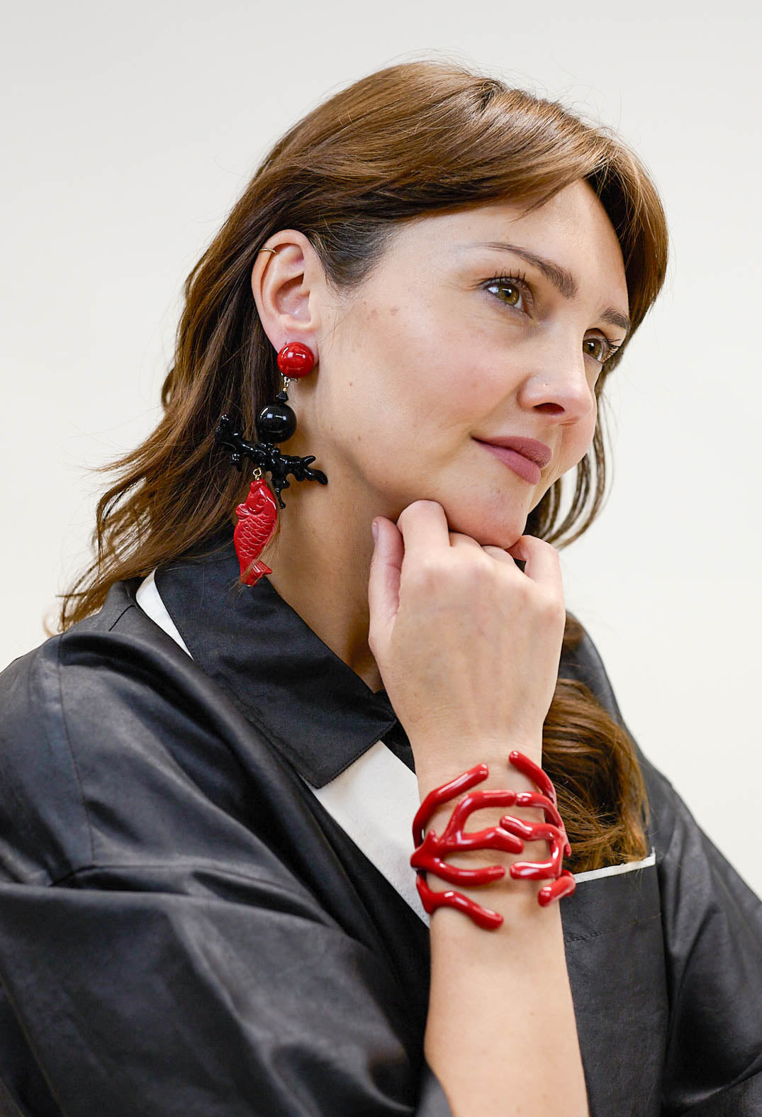 Brunch Part Eardrops in Red