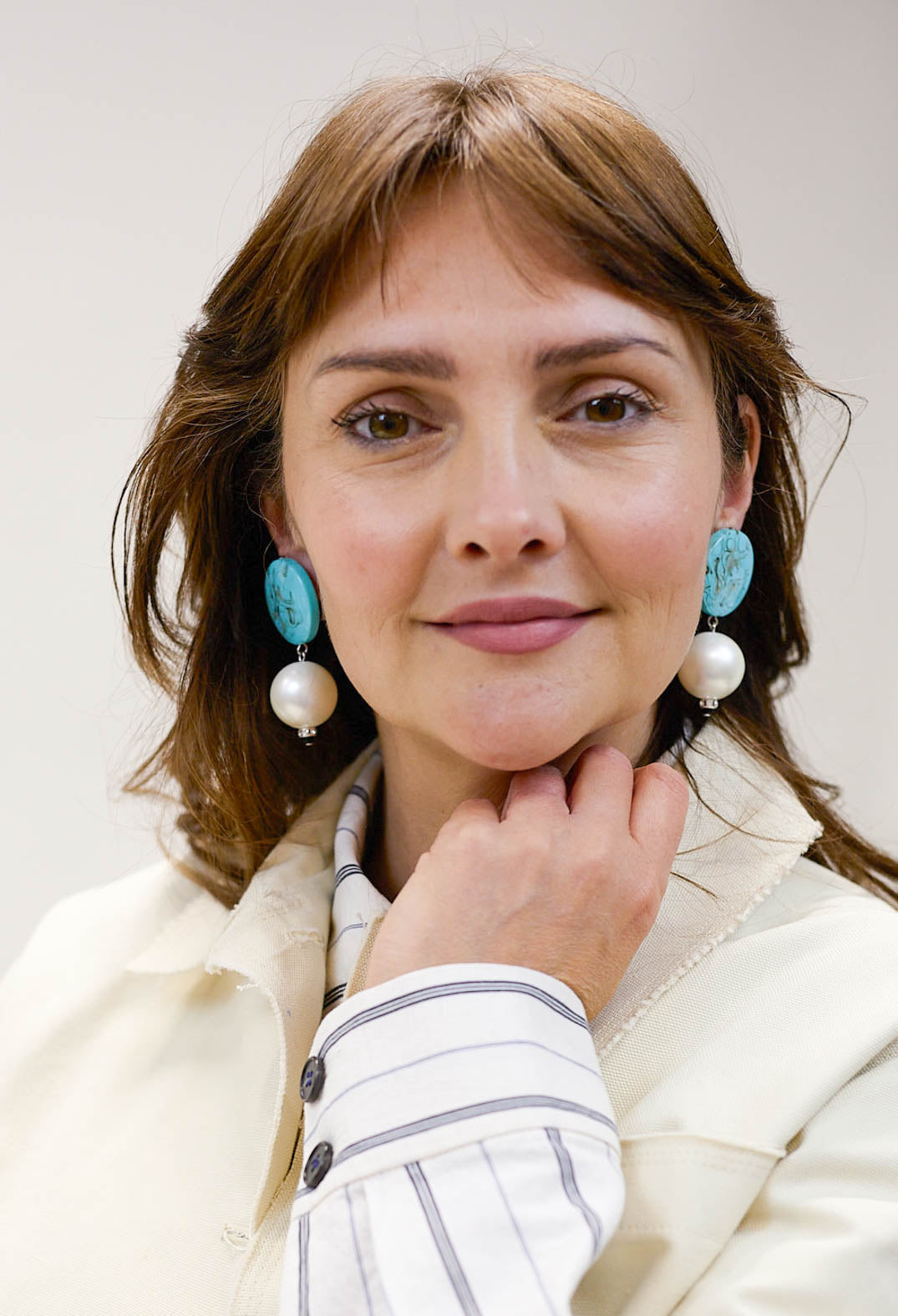 Fuji Clip and Part Eardrops in Blue