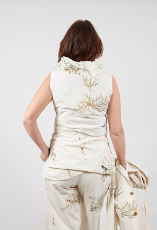 Ruffle Top in Jardin D'Ete