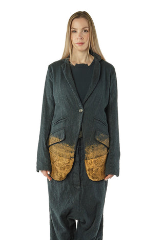PRE-ORDER - Jacket in Purple Stripe (Pictured in Petrol Stripe) - 1021110