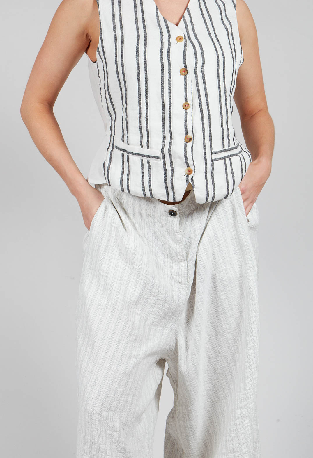 Wide Leg Culottes in White