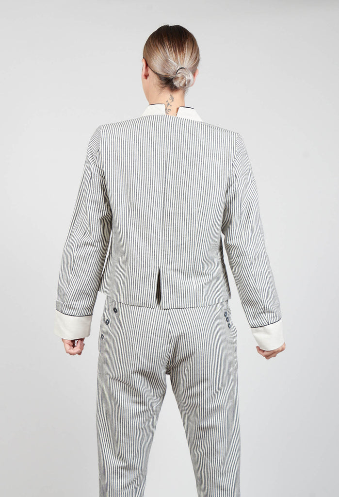 Striped Double Breasted Jacket in Unique