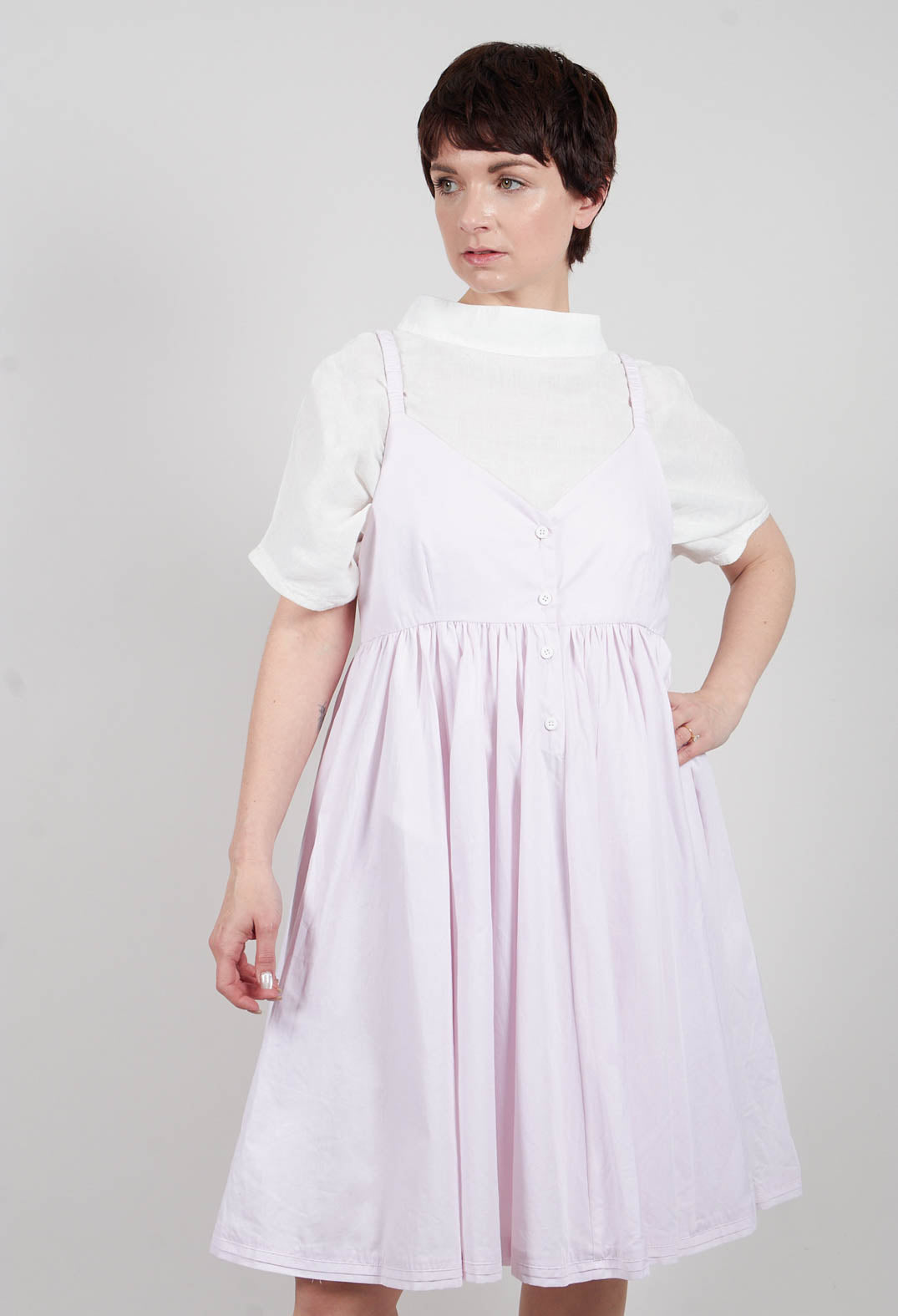 Strappy Smock Dress in Pink