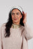 Headband in Coton Carreaux Vert Eau