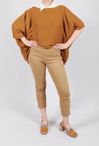 Stretch Ankle Grazor Trousers in Efesto Bronzo