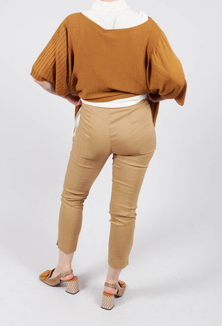 Stretch Ankle Grazor Trousers in Efesto Bronzo