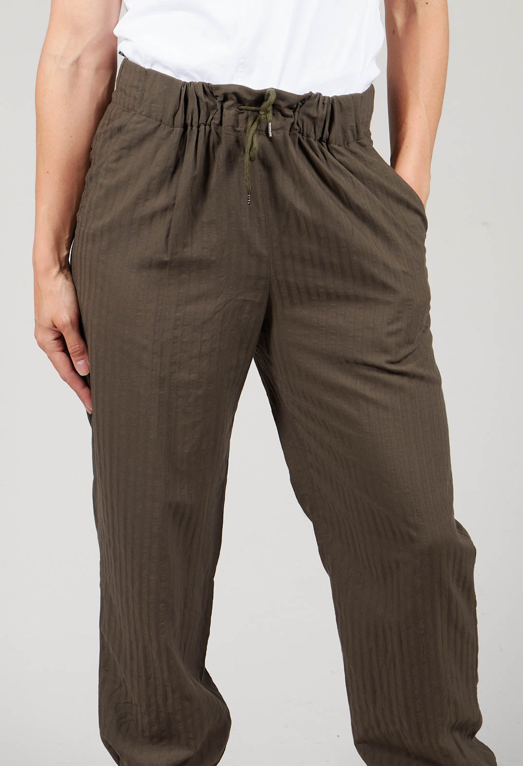 Slouch Jogger Style Trousers in Japanese Army