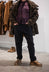 PRE-ORDER - Straight Leg Trousers in Umbra Melange - 1060113